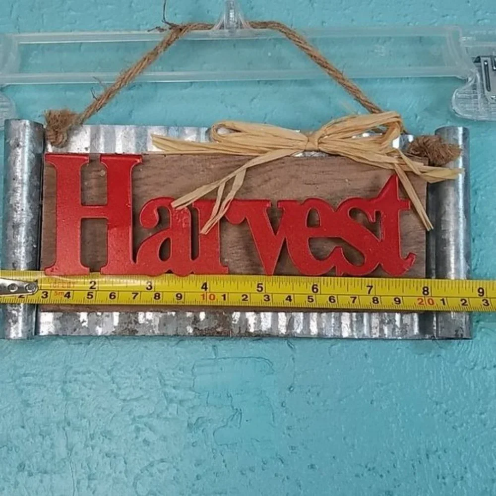 Fall Autumn Harvest Home Decor Wall Hanging NWoT